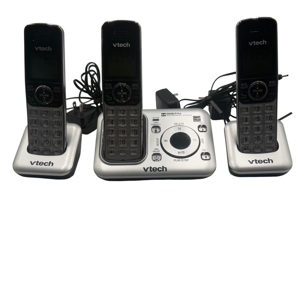 Vtech CS6429-3 DECT 6.0 Cordless Phone System 3 Handsets Answering Machine